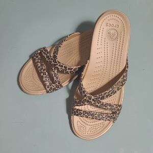 Crocs Leopard Sandals